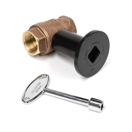 The Outdoor Plus 1/2 Standard Key Valve - Black OPT-256BL